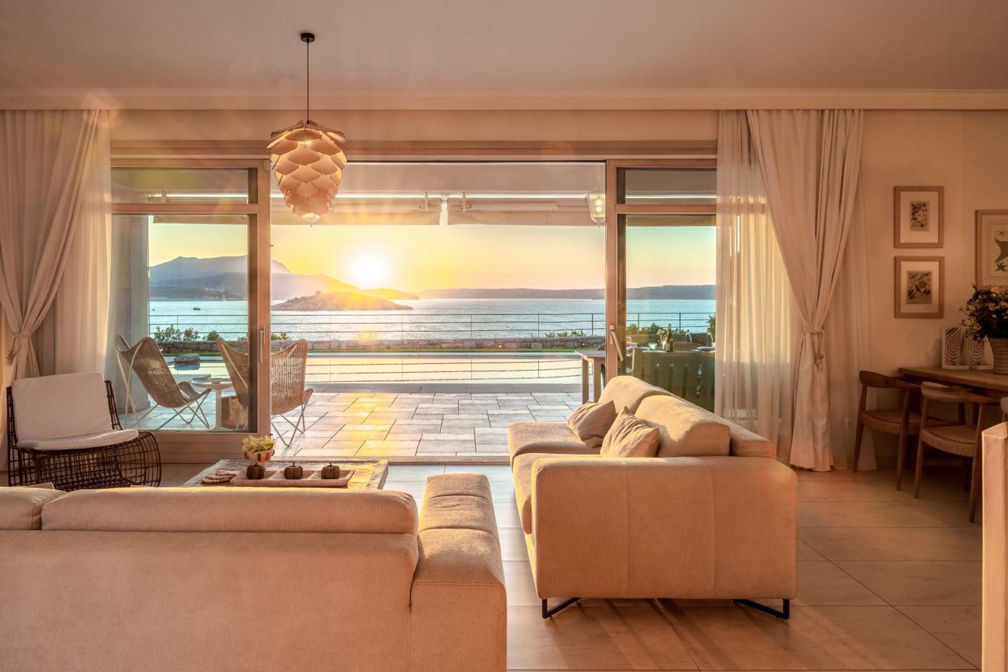Sk Place Luxury Seafront Villas Chania Almirida Eksteriør bilde